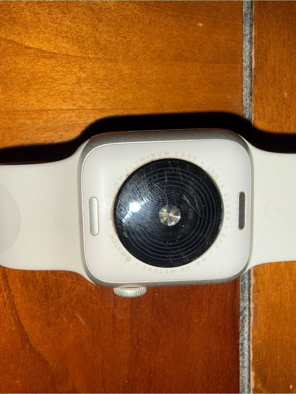 Apple White Smartwatch with Silver Case